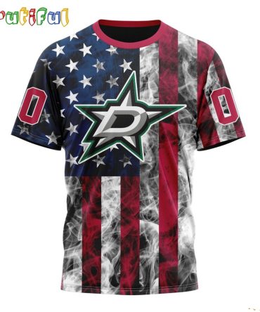 Nhl Dallas Stars Happy Independence Day The 4Th Of July 3D T Shirt
