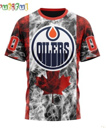 Nhl Edmonton Oilers Happy Independence Day The 4Th Of July 3D T Shirt