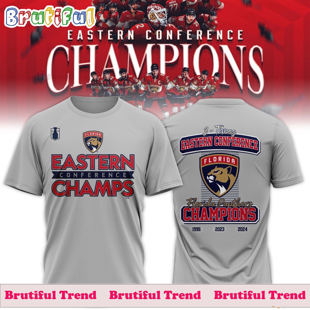 Nhl Florida Panthers 2024 Eastern Conference Champions Locker Room 3D Shirt