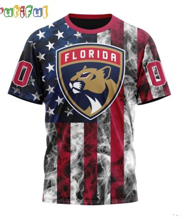 Nhl Florida Panthers Happy Independence Day The 4Th Of July 3D T Shirt