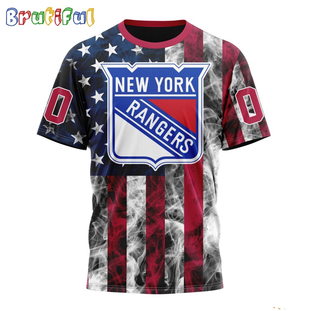 Nhl New York Rangers Happy Independence Day The 4Th Of July 3D T Shirt