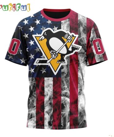 Nhl Pittsburgh Penguins Happy Independence Day The 4Th Of July 3D T Shirt