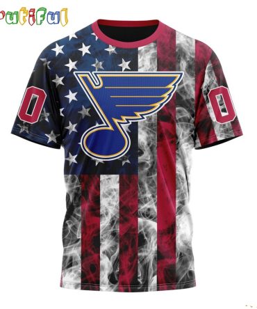 Nhl St. Louis Blues Happy Independence Day The 4Th Of July 3D T Shirt