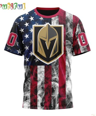 Nhl Vegas Golden Knights Happy Independence Day The 4Th Of July 3D T Shirt
