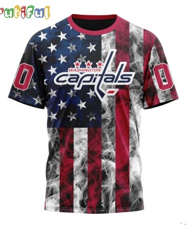 Nhl Washington Capitals Happy Independence Day The 4Th Of July 3D T Shirt
