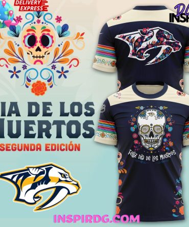 Nashville Predators Dia De Los Muertos 2024 T-Shirt