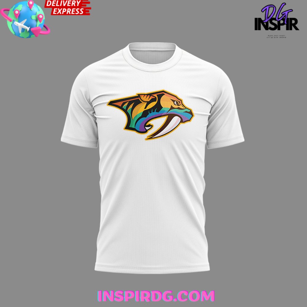 Nashville Predators Pride Parade 2024 T-Shirt - Image 2