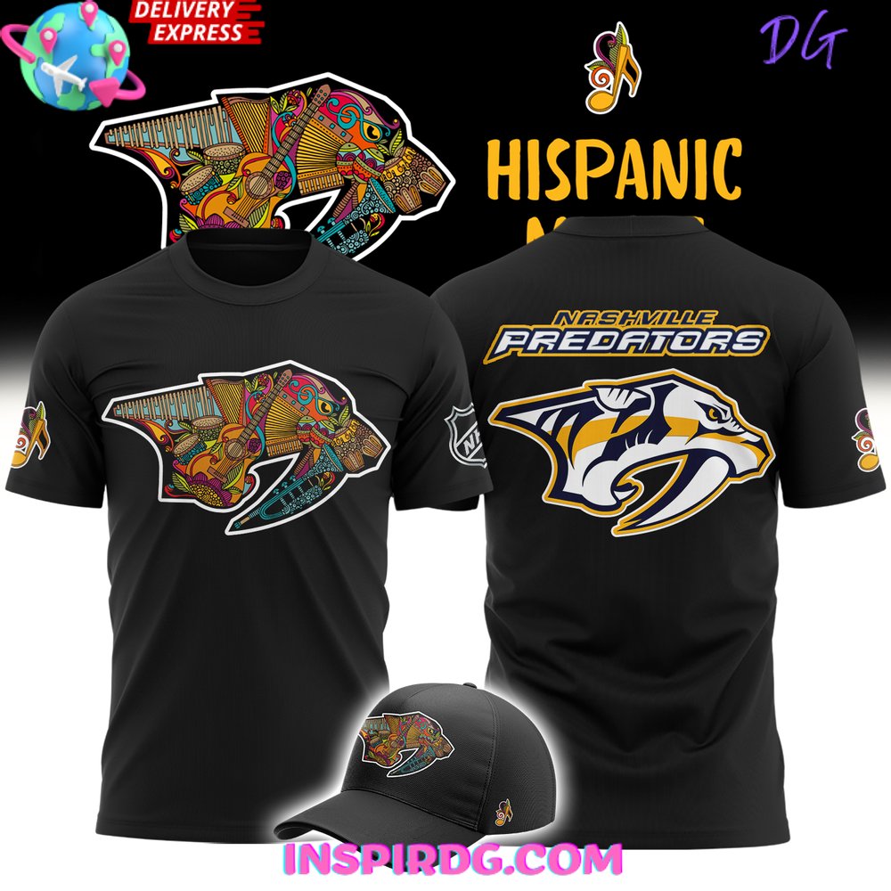 Nashville Predators X Hispanic Music Heritage Night 2024 T-Shirt