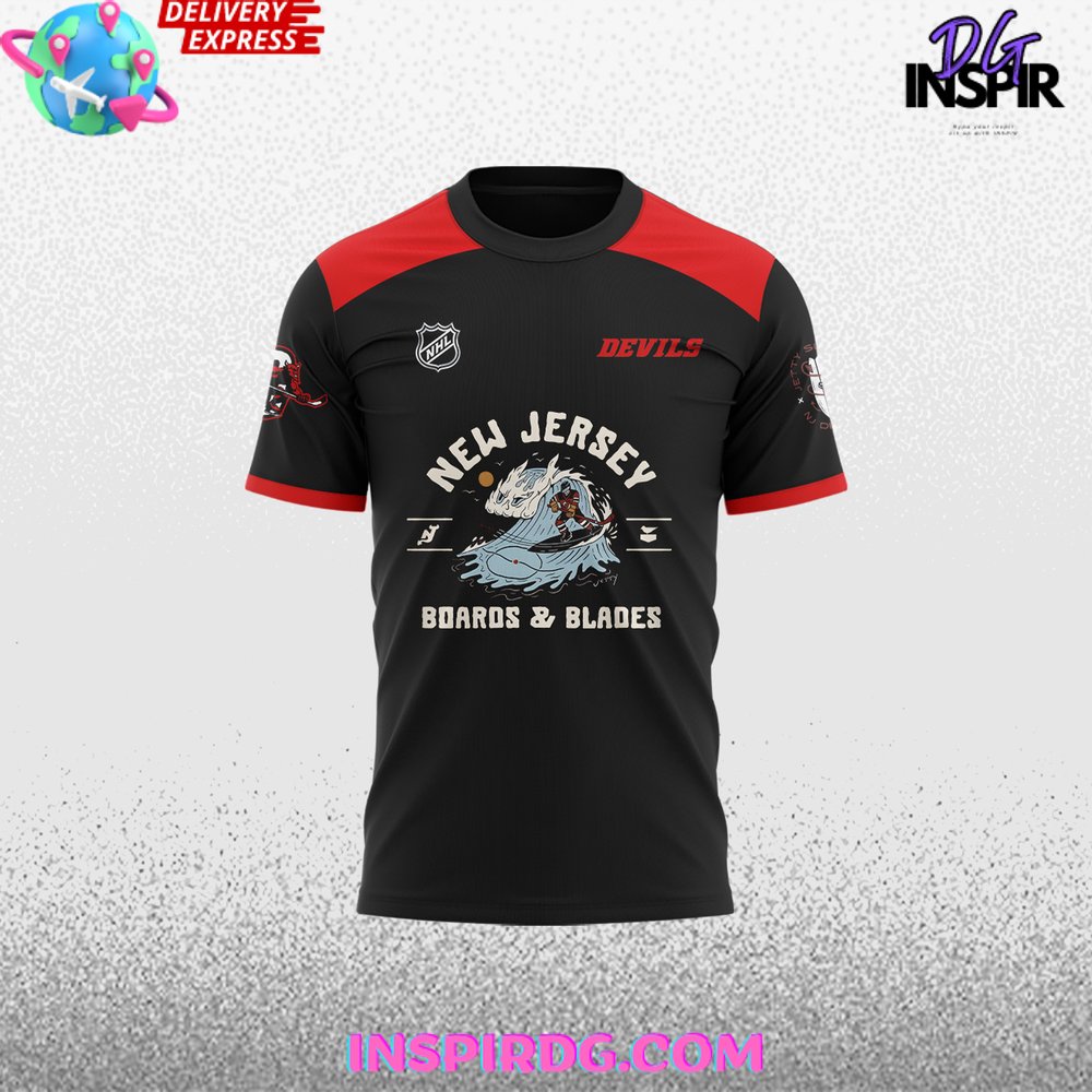 New Jersey Devils Boards & Blades Jetty Special T-Shirt - Image 2