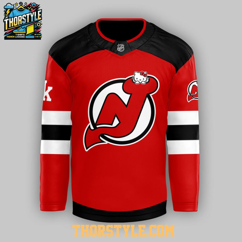 New Jersey Devils X Hello Kitty 2026 Night Celebration Hockey Jersey - Image 2