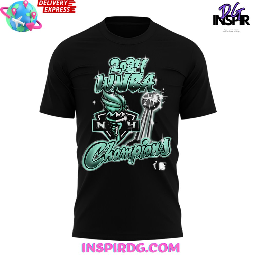 New York Liberty Wnba Champions 2024 T-Shirt - Image 2