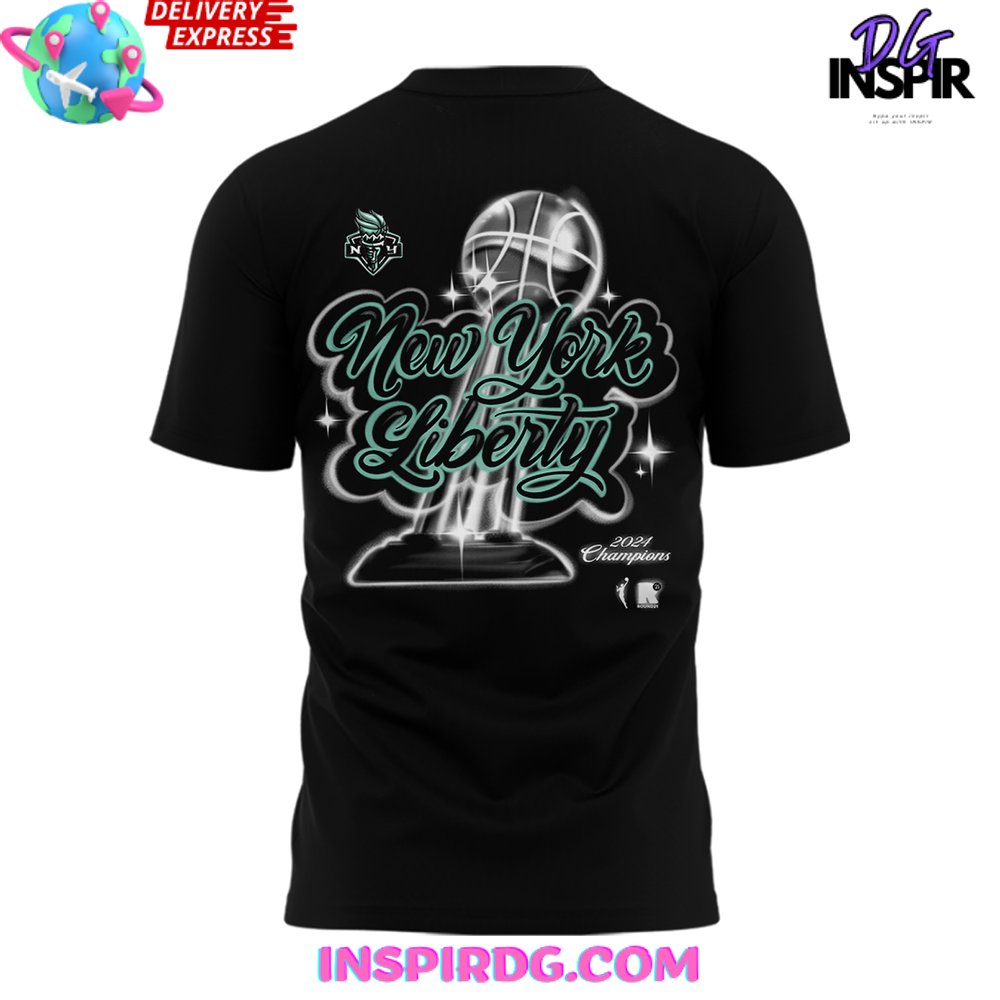 New York Liberty Wnba Champions 2024 T-Shirt - Image 3