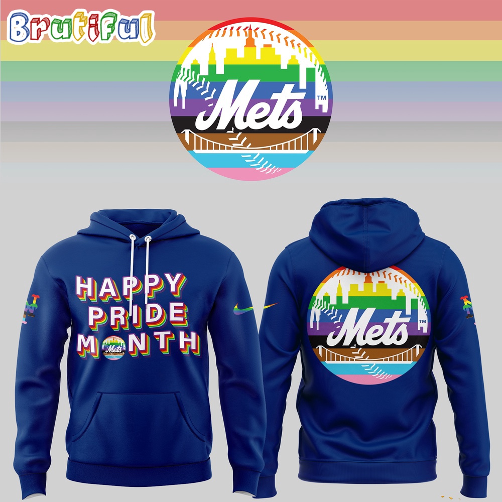 New York Mets Happy Pride Month Hoodie