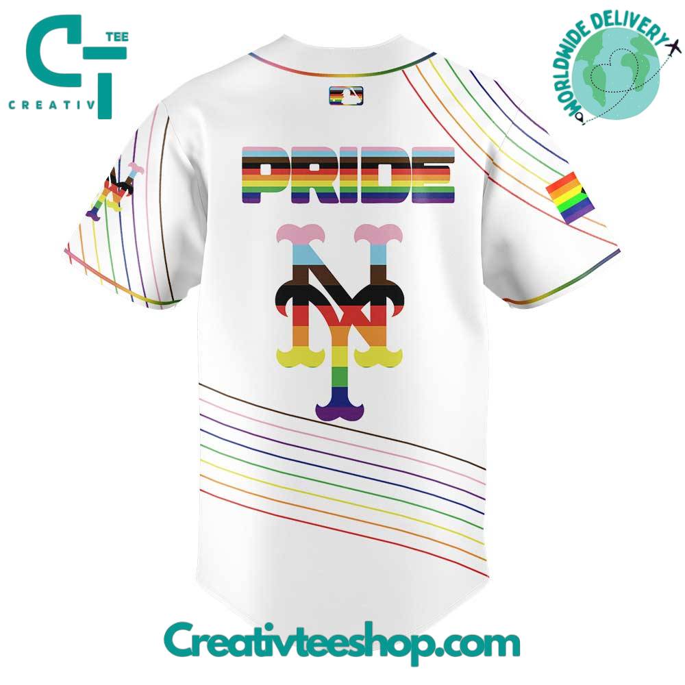 New York Mets Happy Pride Month Jersey Special Baseball Jersey - Image 3