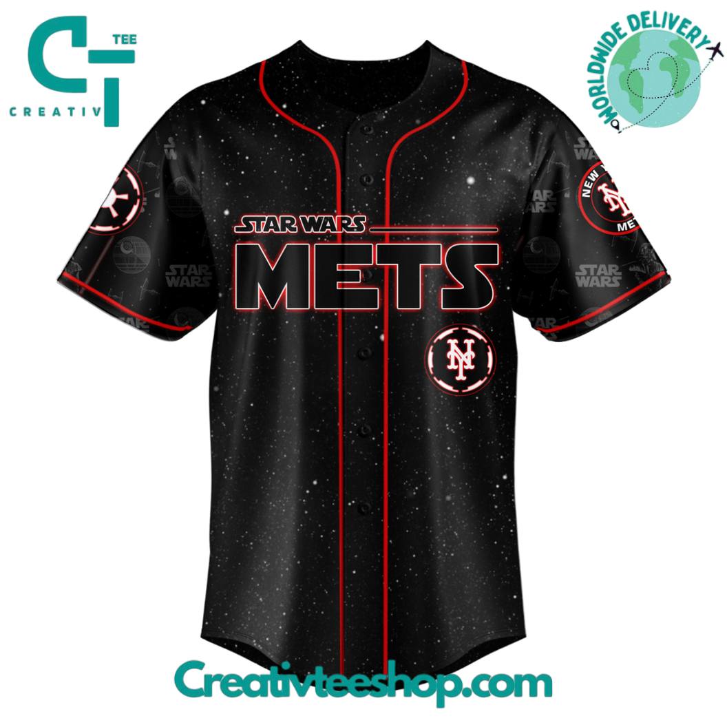 New York Mets Mlb X Star Wars Night 2025 Special Edition Baseball Jersey - Image 2