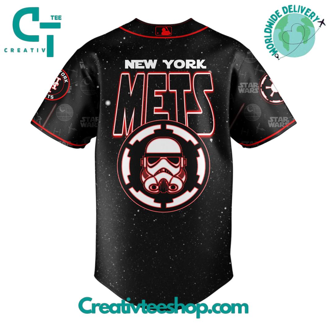New York Mets Mlb X Star Wars Night 2025 Special Edition Baseball Jersey - Image 3
