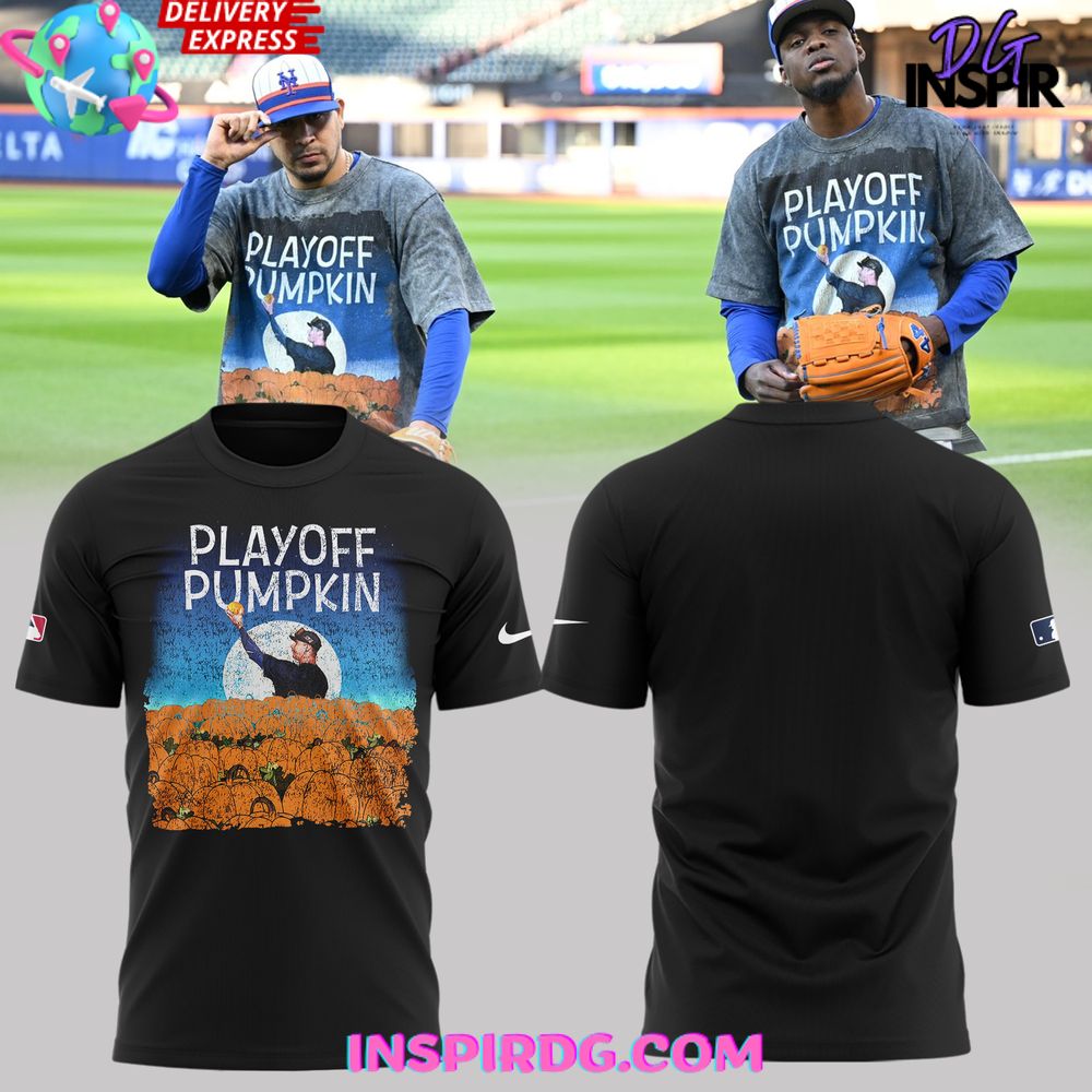 New York Mets Playoff Pumpkin T-Shirt