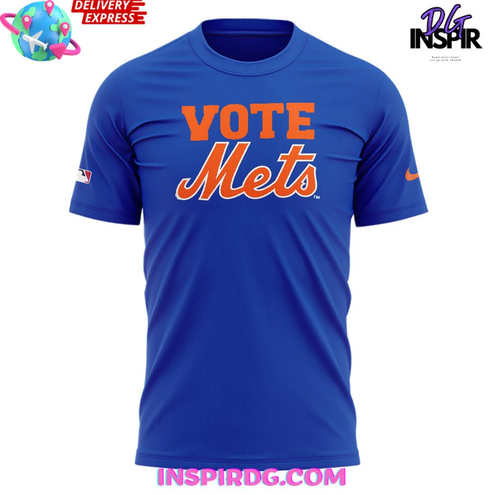 New York Mets "Vote Mets" Blue T-Shirt - Image 2