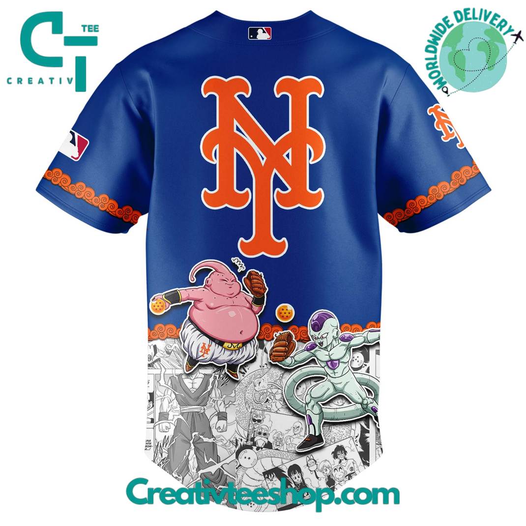 New York Mets X Dragon Ball Special Edition Baseball Jersey - Image 3