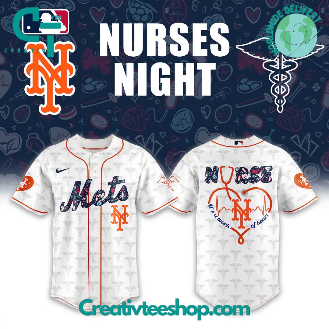 New York Mets X Nurses Night Special Baseball Jersey - Image 3