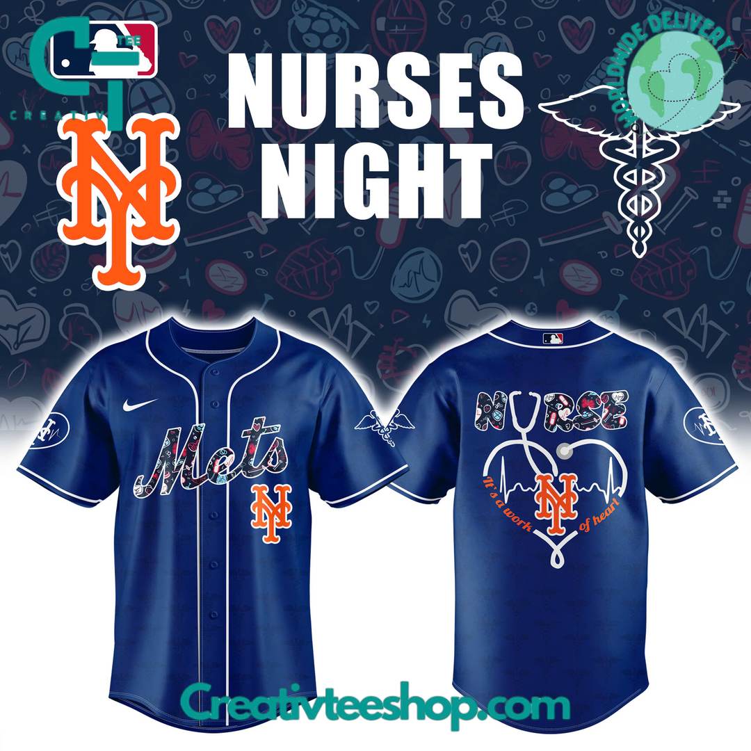 New York Mets X Nurses Night Special Baseball Jersey - Image 5