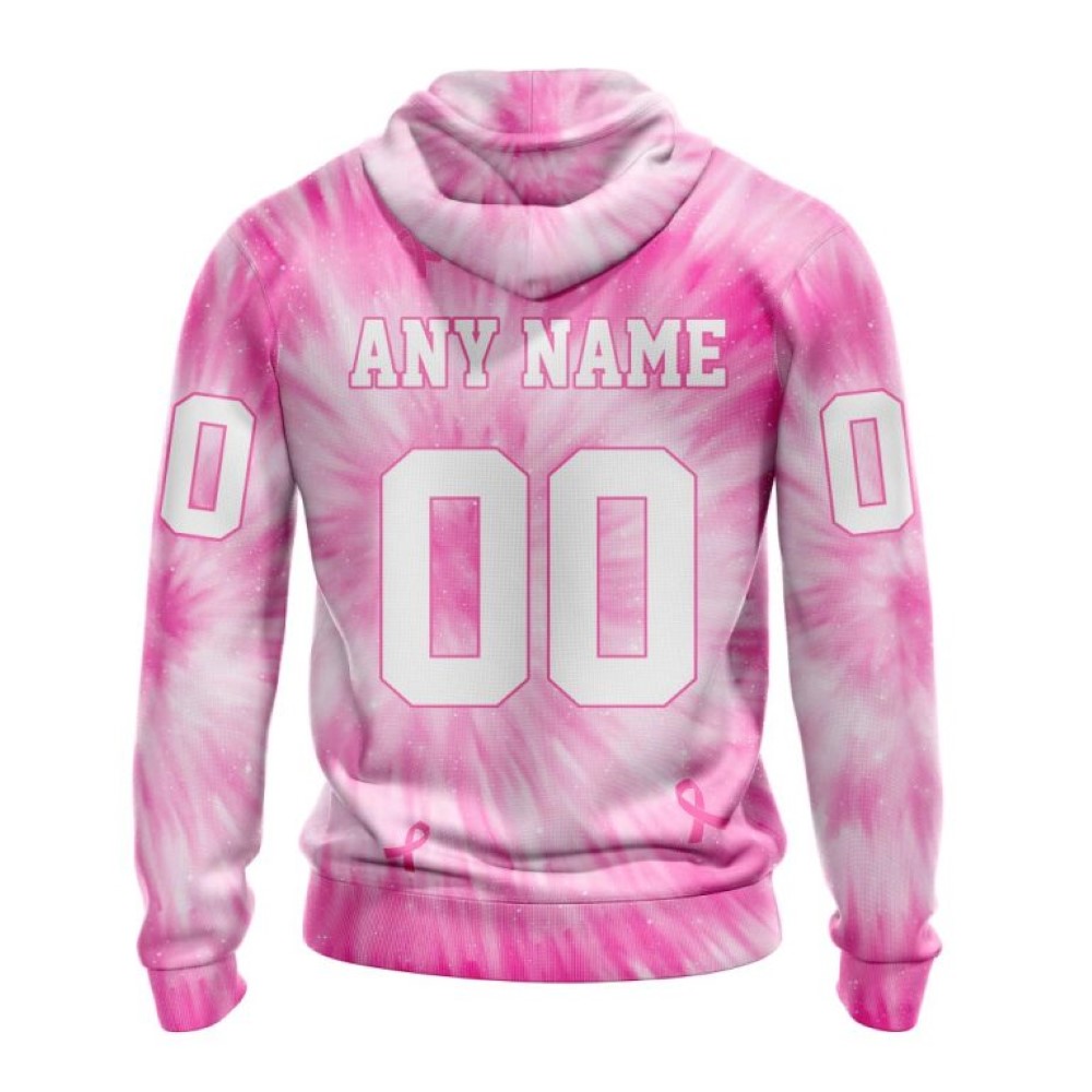 Personalized Nhl New York Rangers Special Pink Tie-Dye All Over Print 3D Hoodie Unisex Hoodie Tshirt Sweatshirt - Image 2