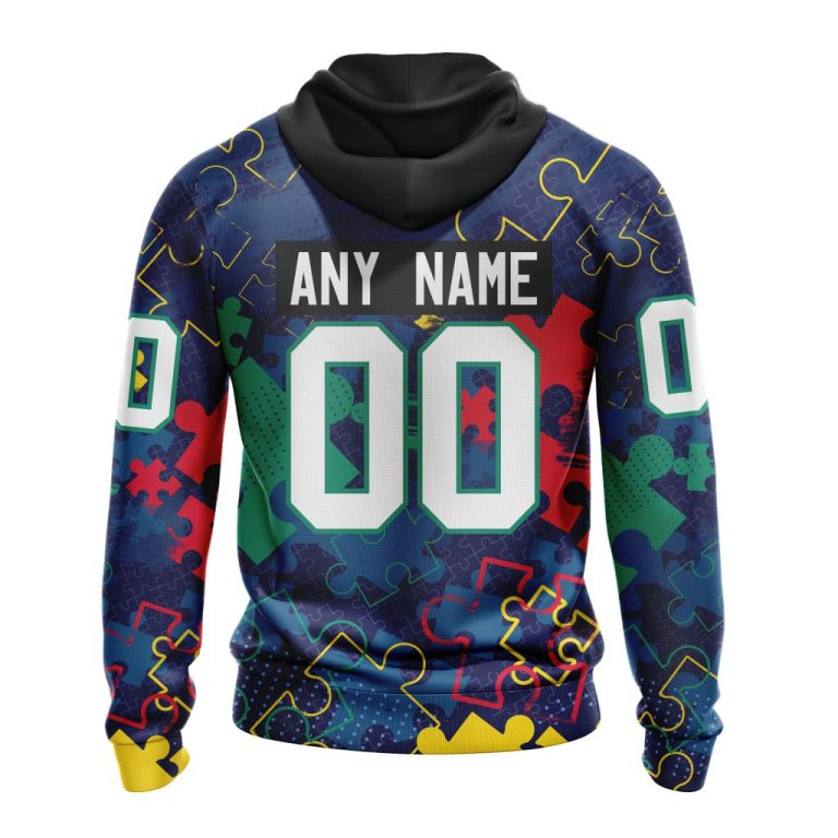 Personalized Nhl New York Rangers Specialized Fearless Against Autism All Over Print 3D Hoodie Unisex Hoodie - Image 2