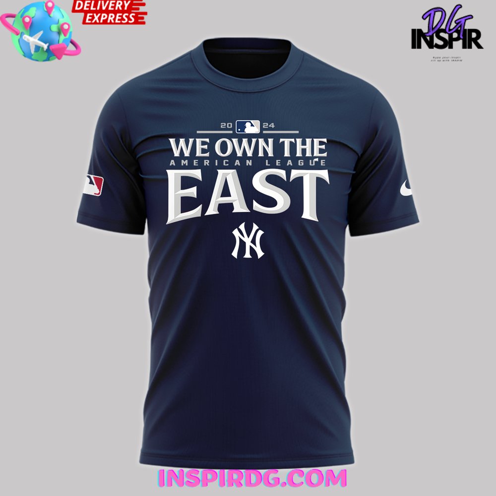 New York Yankees Al East Division Champions 2024 T-Shirt - Image 2