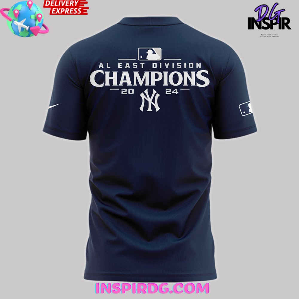 New York Yankees Al East Division Champions 2024 T-Shirt - Image 3