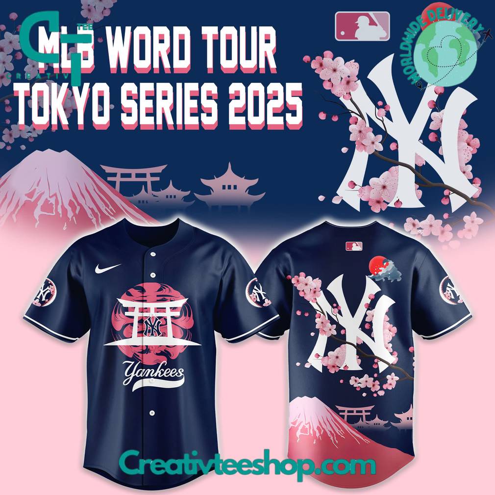 New York Yankees Fuji Mount "Tokyo Series" 2025 Baseball Jersey - Image 2