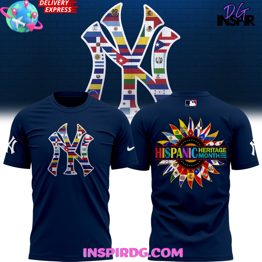 New York Yankees Happy Hispanic Heritage Month 2024 T-Shirt