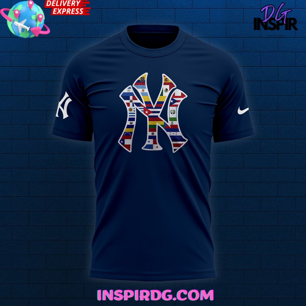 New York Yankees Happy Hispanic Heritage Month 2024 T-Shirt - Image 2