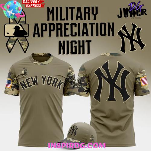 New York Yankees Military Appreciation Night 2025 Shirt Collection - Image 2
