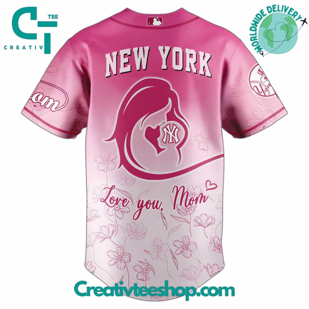 New York Yankees X 2025 Happy Mother'S Day Limited Edition Baseball Jersey - Image 3