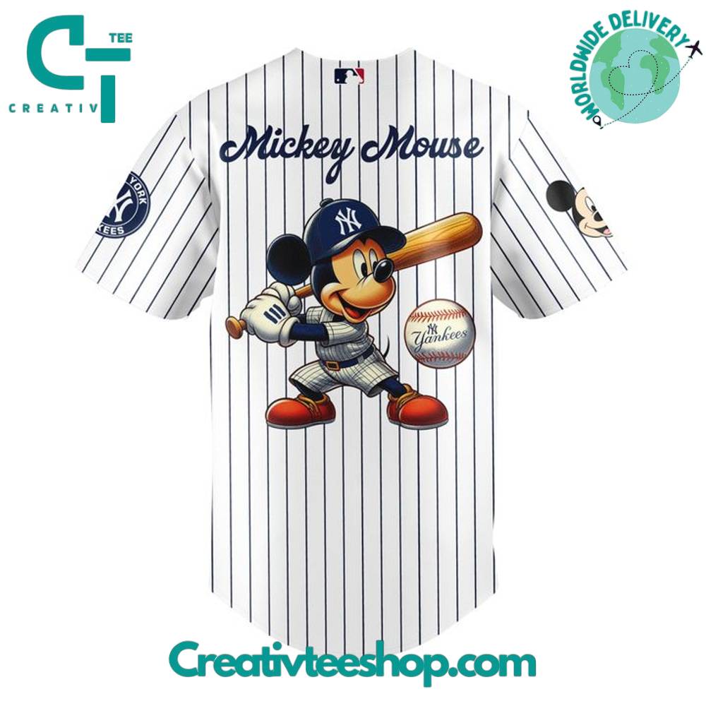New York Yankees X Mickey Mouse Special Baseball Jersey - Image 3
