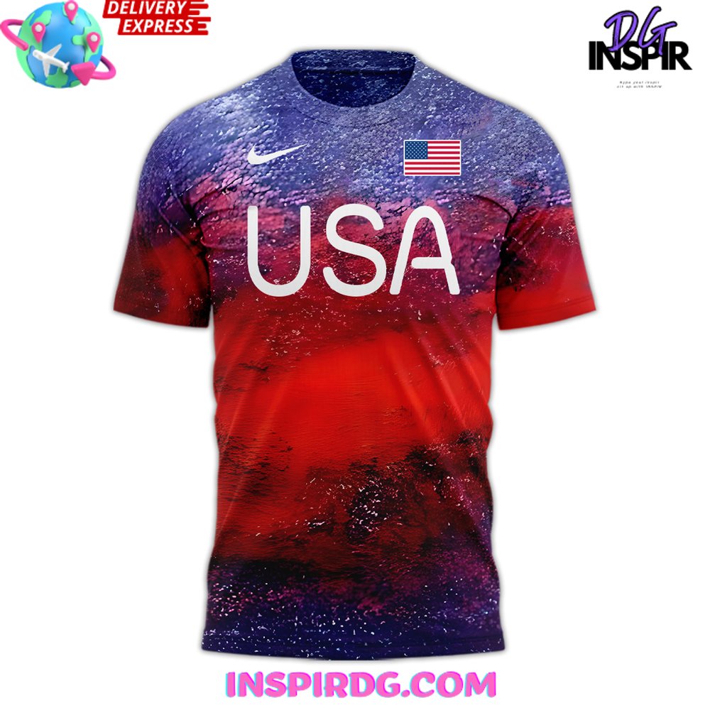 Noah Lyles Usa Olympic Paris 2024 T-Shirt - Image 2