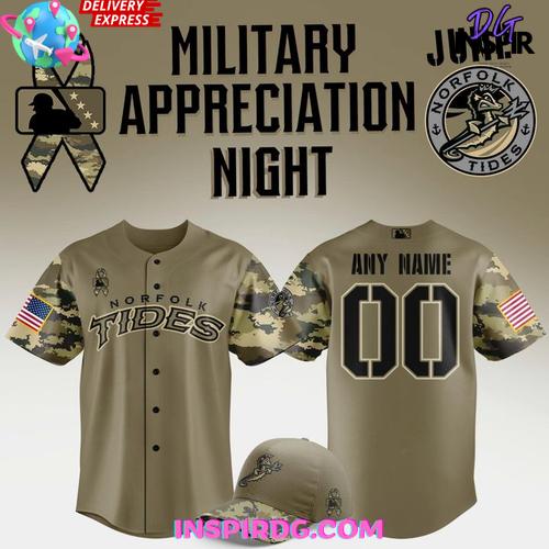 Norfolk Tides Military Appreciation Night 2025 Shirt Collection