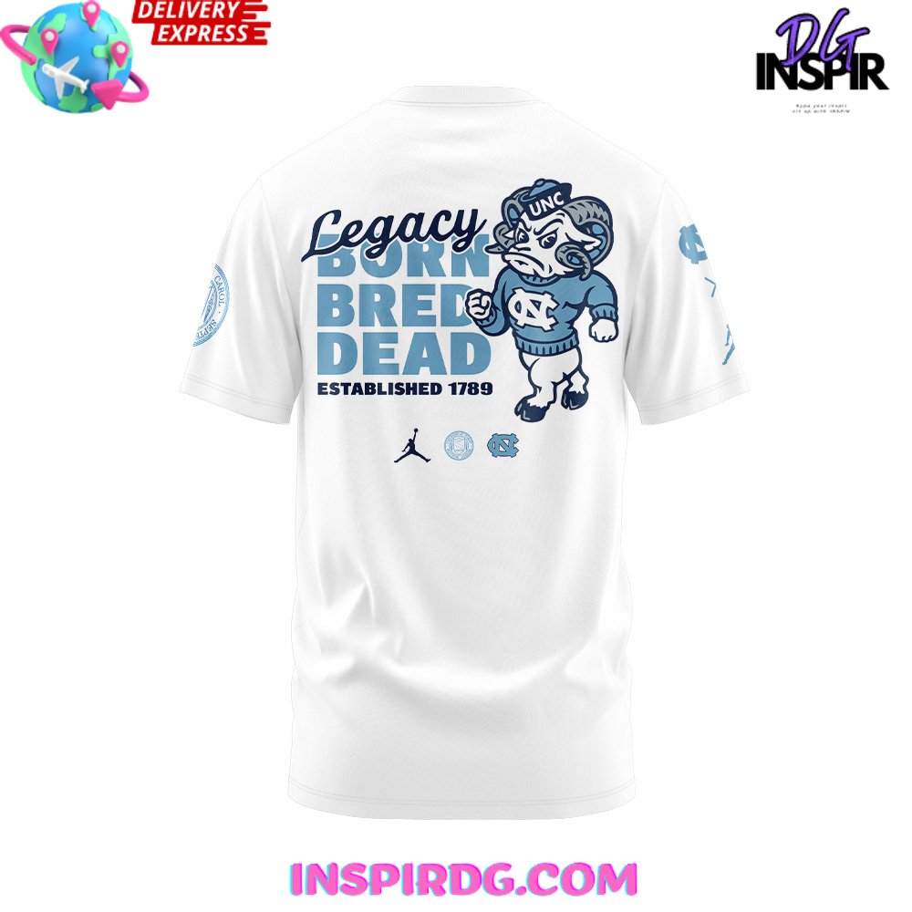 North Carolina Tar Heels Legacy Born Bred Dead T-Shirt - Image 3