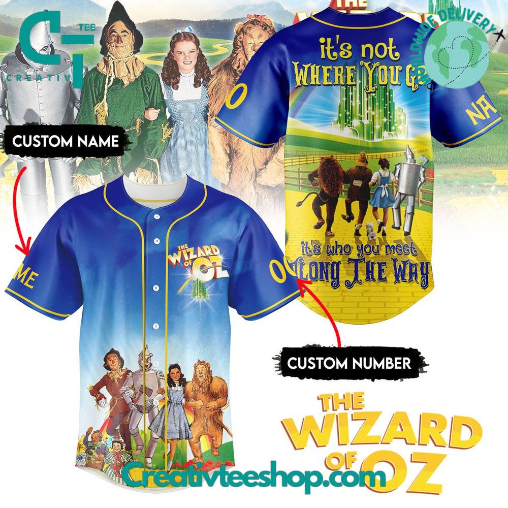 The Wizard Of Oz Personalized Baseball Jersey
