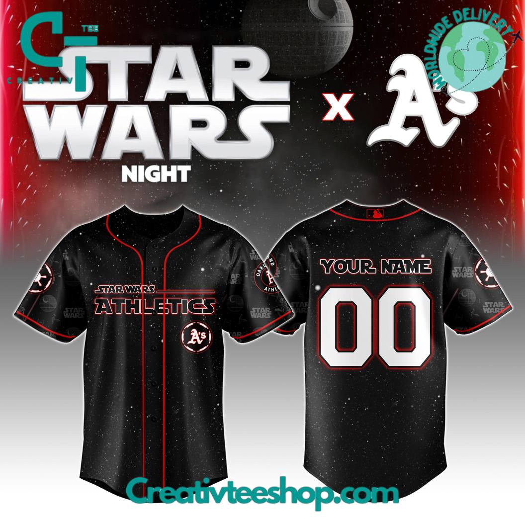 Oakland Athletics Mlb X Star Wars Night 2025 Special Edition Baseball Jersey - Image 4