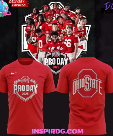 Ohio State Buckeyes Pro Day 2025 Red T-Shirt