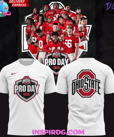 Ohio State Buckeyes Pro Day 2025 White T-Shirt