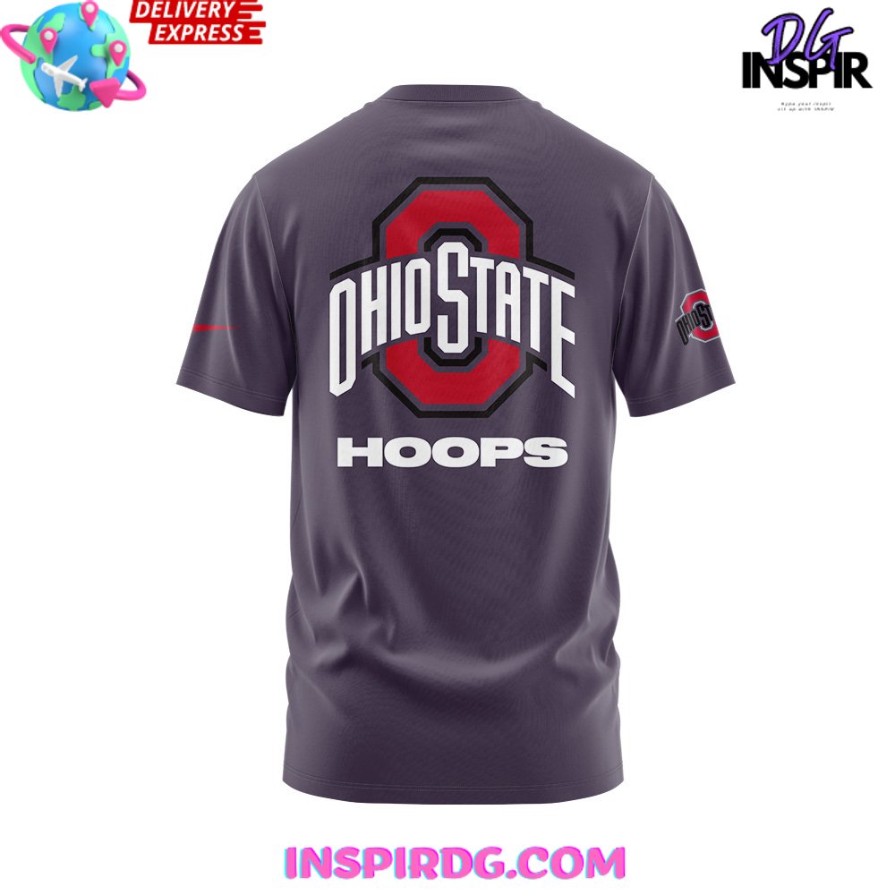 Ohio State Football Hoops 2024 T-Shirt - Image 3