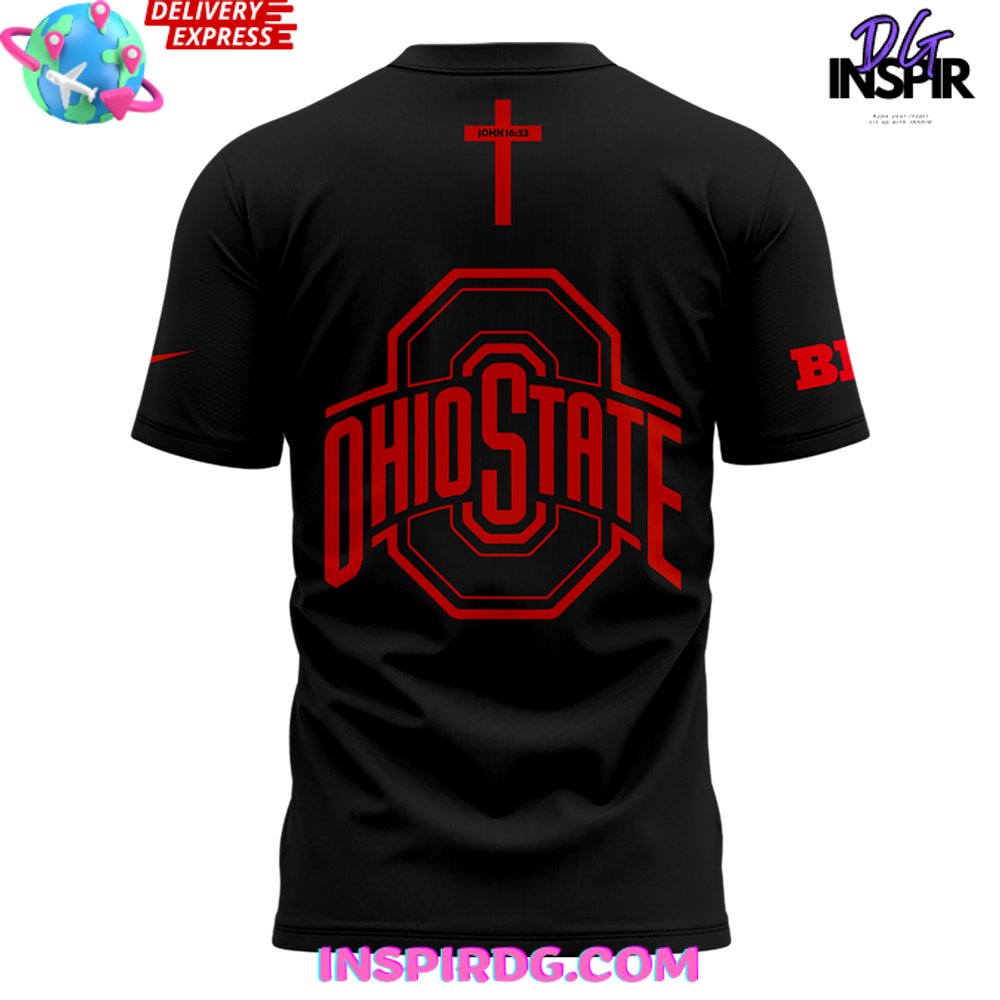 Ohio State Football Jesus Won Victory 2024 T-Shirt - Image 3