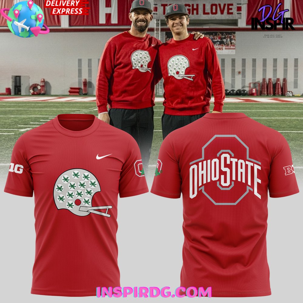 Ohio State Football Throwback Helmet T-Shirt