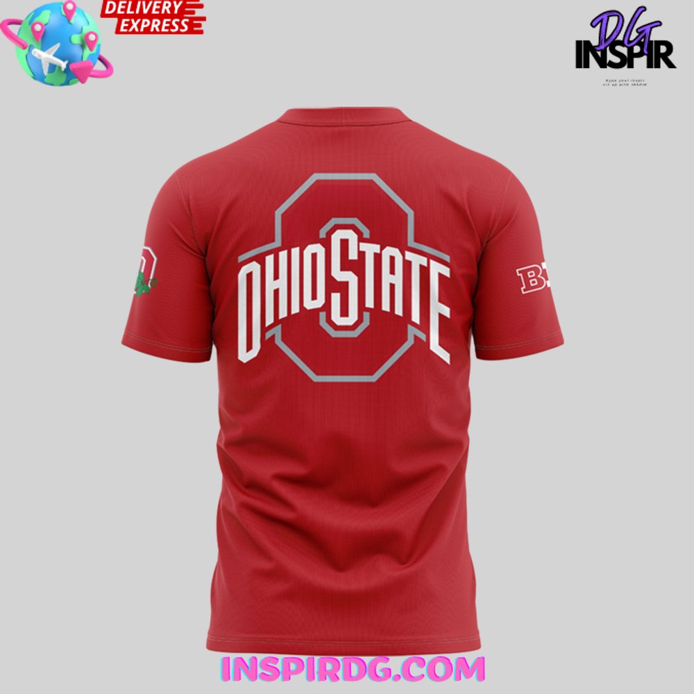 Ohio State Football Throwback Helmet T-Shirt - Image 3