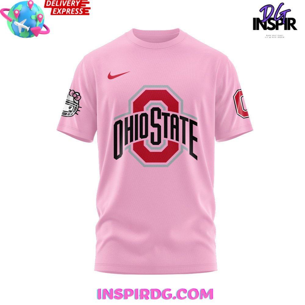 Ohio State Football X Hello Kitty T-Shirt - Image 2