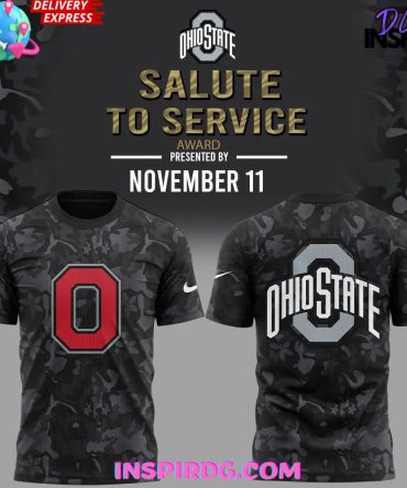 Ohio State The Wild Salute To Service Special Black T-Shirt