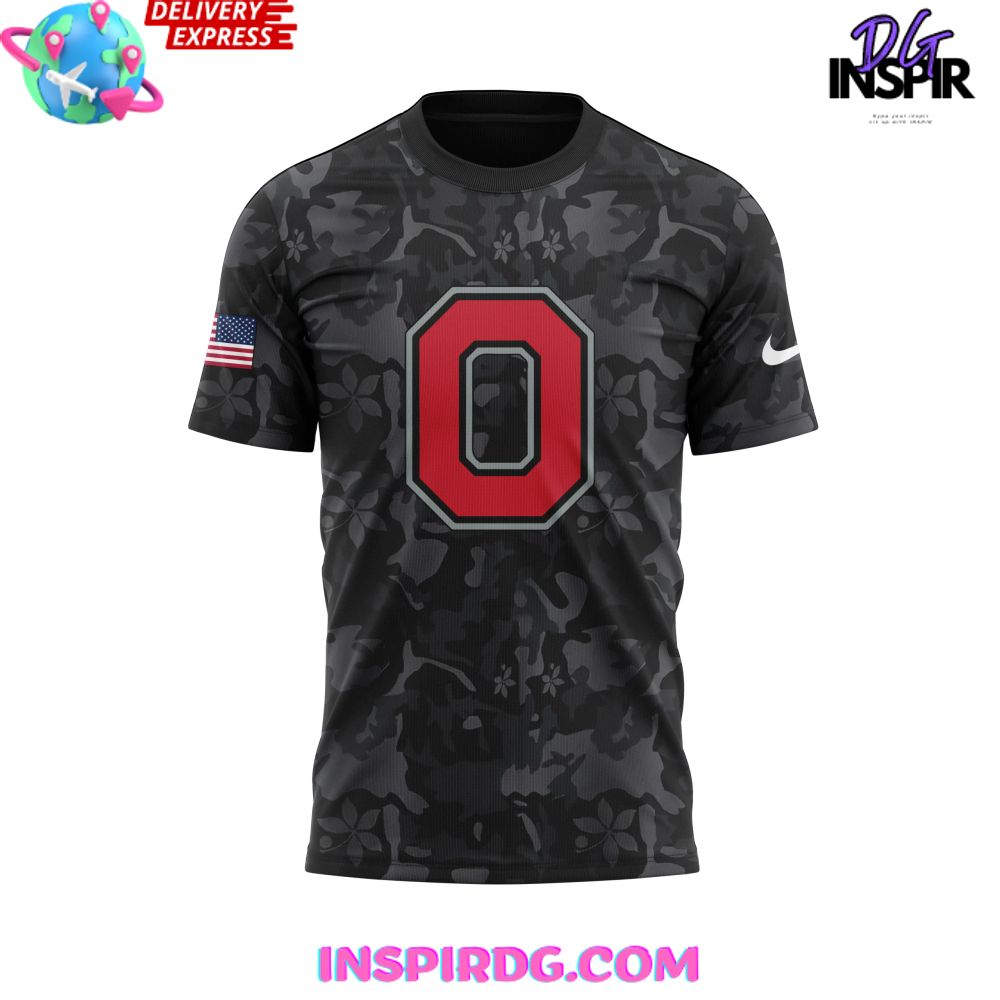 Ohio State The Wild Salute To Service Special Black T-Shirt - Image 2