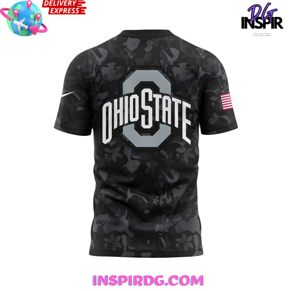 Ohio State The Wild Salute To Service Special Black T-Shirt - Image 3